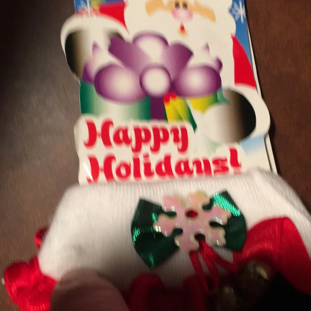 Christmas socks with bells